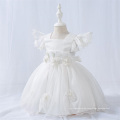 Weißes neues Chiffon -Mädchen Partykleid Kleid